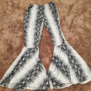 Snake Skin Bell Bottoms